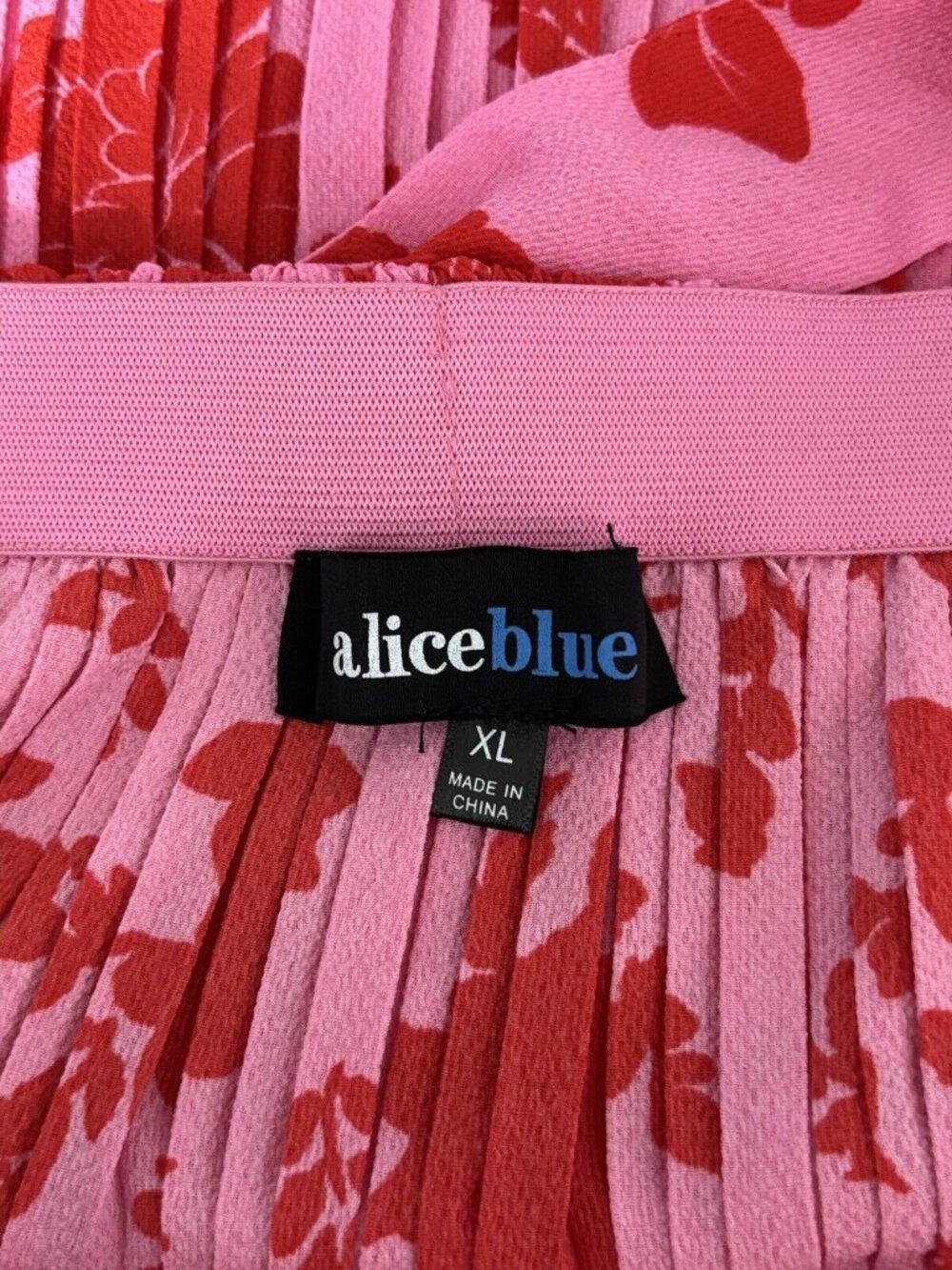 Alice Blue Pleated Pink Ditsy Floral Sheer Medium Ballet Accordion Size XL - Picture 4 of 4